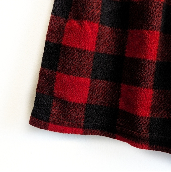 Women's Plush Plaid Flannel Pajama Shorts - Picture 7 of 9